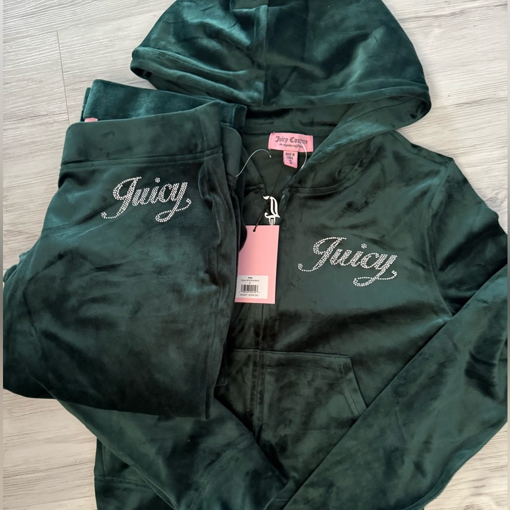 Juicy Couture Green Tracksuit Set